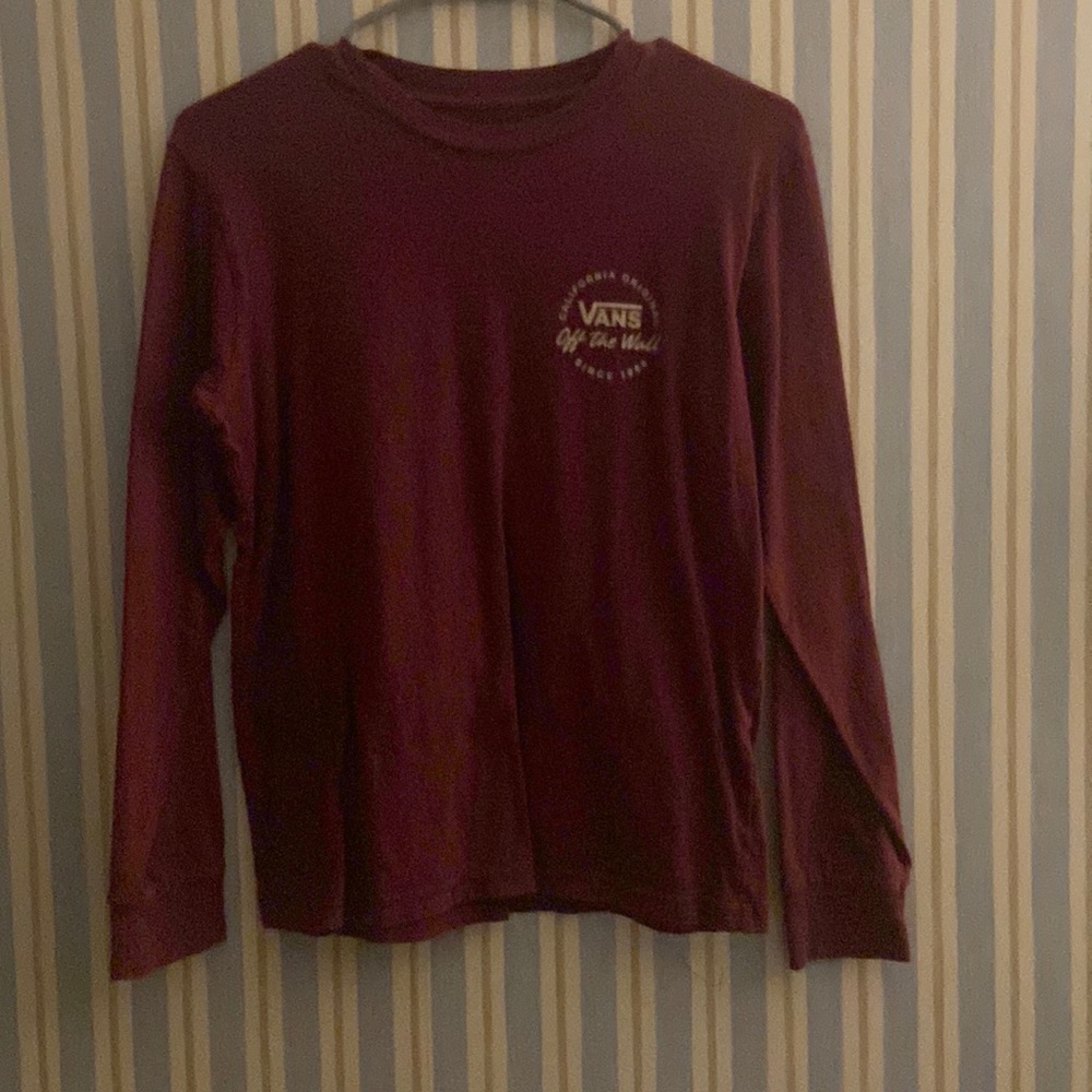 Boys long sleeve vans off the wall shirt.